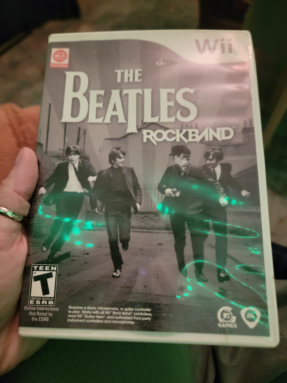 Nintendo The Beatles Rock Band Wii - Black & White Cover